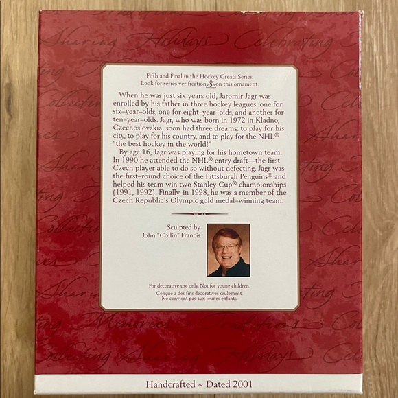 Hallmark Keepsake Jaromir Jagr - Picture 2 of 3